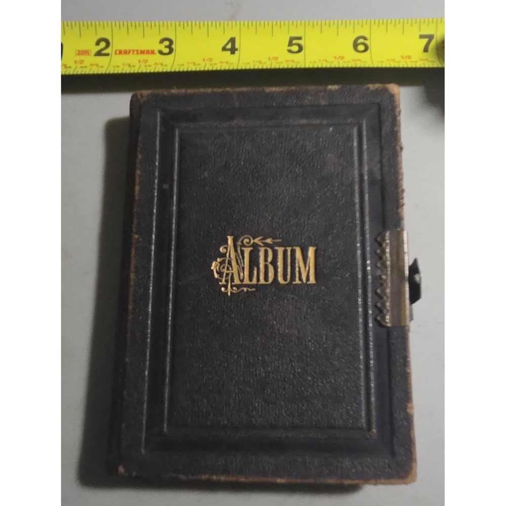 Antique Victorian CDV/Tintype Photo Album Empty As Is Vintage